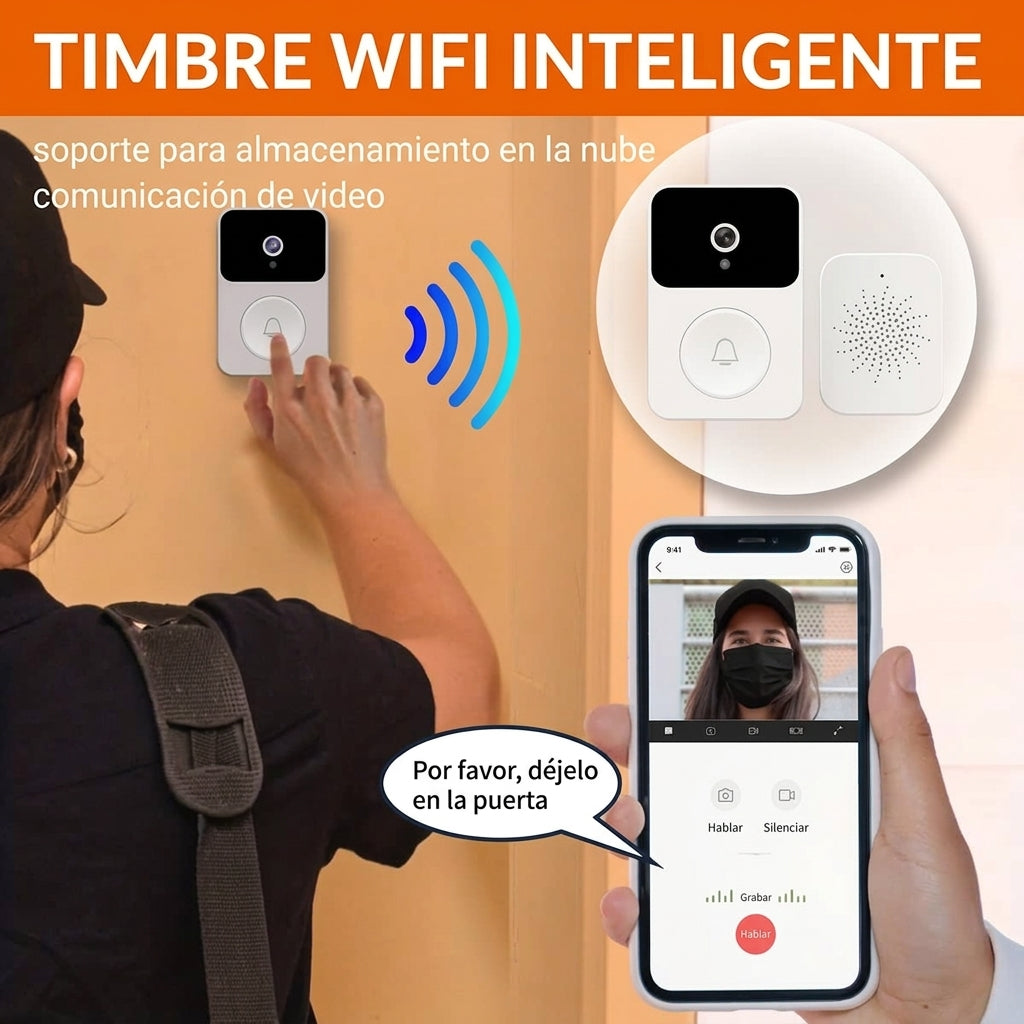 Timbre con camara inteligente